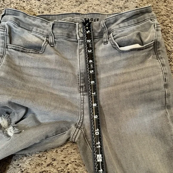American Eagle Womens 6 Super High Rise Jeggings Distressed Next Level Stretch - Picture 13 of 14